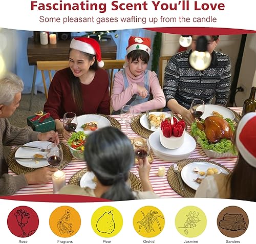 OCYEMY Bougie Parfumées Personnalisée: Coffret Bougies Parfumées Cadeau Avec Romantic Rose Blossom, 6 Heures de Parfum, Idee Cadeau Femme pour La fête des Mères, Noël, Anniversaire, 330 Grammes - Nail Gallerys