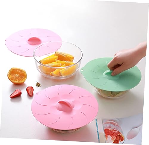 Healeved Lot De 4 Couvercles Hermétiques En Silicone Pour Bols Pots - Résistants À La Chaleur Réutilisables - Nail Gallerys