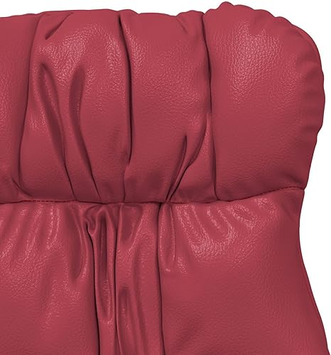vidaXL Fauteuil Relaxant Rouge Vin en Similicuir - Nail Gallerys