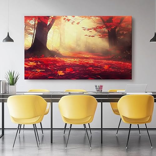 Impression sur Toile Decoration Murale Peinture 60L x40l cm Tableaux Art Décoratif Muraux Décoration Chambre Groupes de jazz de rue Abstrait - Moderne Rouge Vert - Nail Gallerys