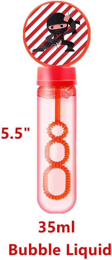 Lot de 12 baguettes à bulles ninja pour fête d'anniversaire, accessoires de fête à bulles pour enfants - Nail Gallerys