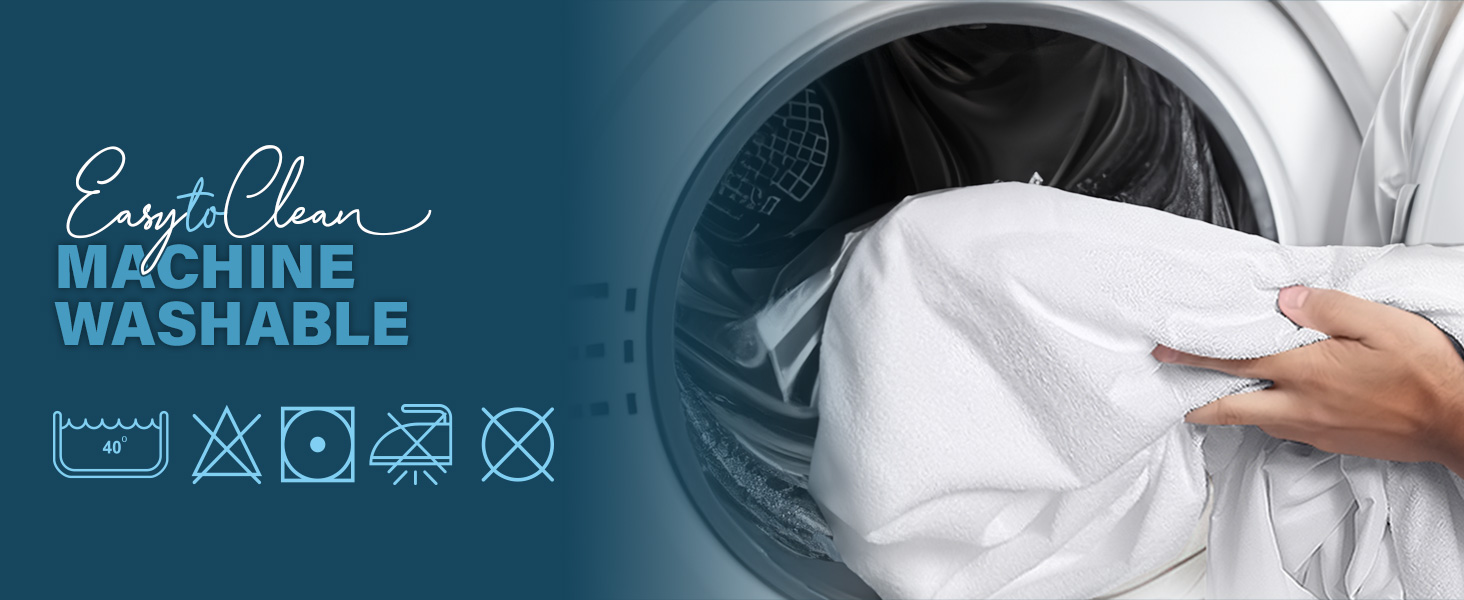 Protège-matelas imperméable, jupe élastique extensible, lavable en machine