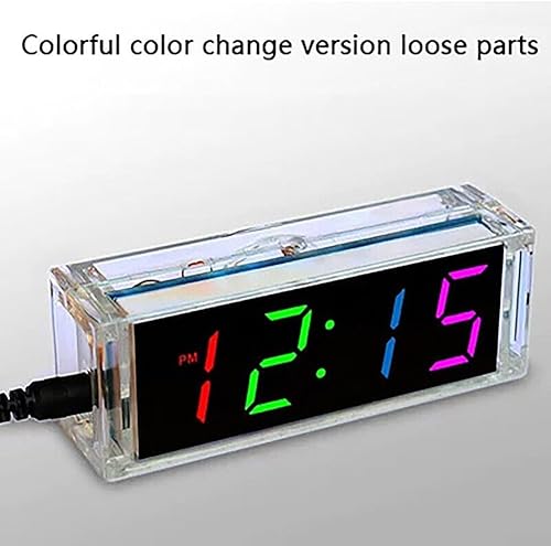 Kit d'horloge numérique à tubes, alarme de température, affichage de la semaine, DIY 51 MCU DS1302 (vert) - Nail Gallerys