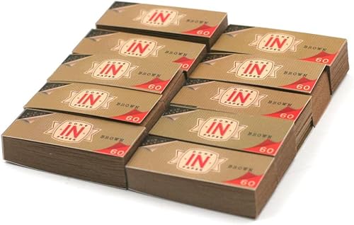Lot de 10 paquets de filtres carton DONE IN PAPER Brown - Nail Gallerys