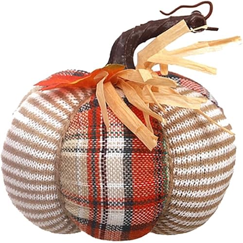 Décorations en tissu en forme de citrouille pour Halloween, décorations en forme de citrouille d'automne, décoration d'Halloween (C) - Nail Gallerys