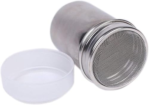 Aeromdale 7oz Sel-Tamis à Farine Saupoudreur tamis en acier inoxydable pour sucre glace, sel, cacao, farine ou café Shaker chocolat Cadeau - Nail Gallerys