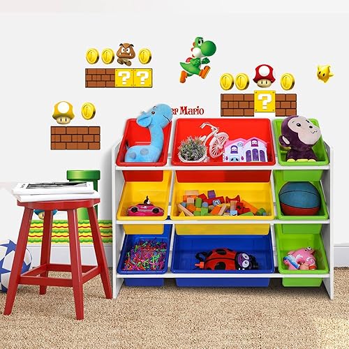 SONGMICS Meuble de Rangement pour Jouets et Livres Chambre d’Enfant GKR02W - Nail Gallerys