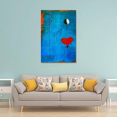 Impression sur toile Joan Miro - Œuvres de peintres célèbres (danseuse) - Impression sur toile - Idée cadeau - 20 x 30 cm - Nail Gallerys