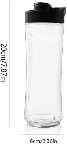 Lot de 2 bouteilles de rechange pour smoothie avec couvercle, 591 ml pour blender BLSTPB BLSTP2 - Nail Gallerys