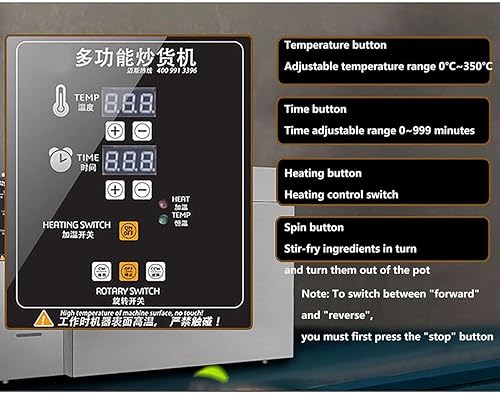 Torréfacteur électrique, Torréfacteur De Grains De Café en Acier Inoxydable pour Cuisson du Café, De La Châtaigne, des Cacahuètes, des Céréales, du Temps Et De Température Réglables,4000g - Nail Gallerys