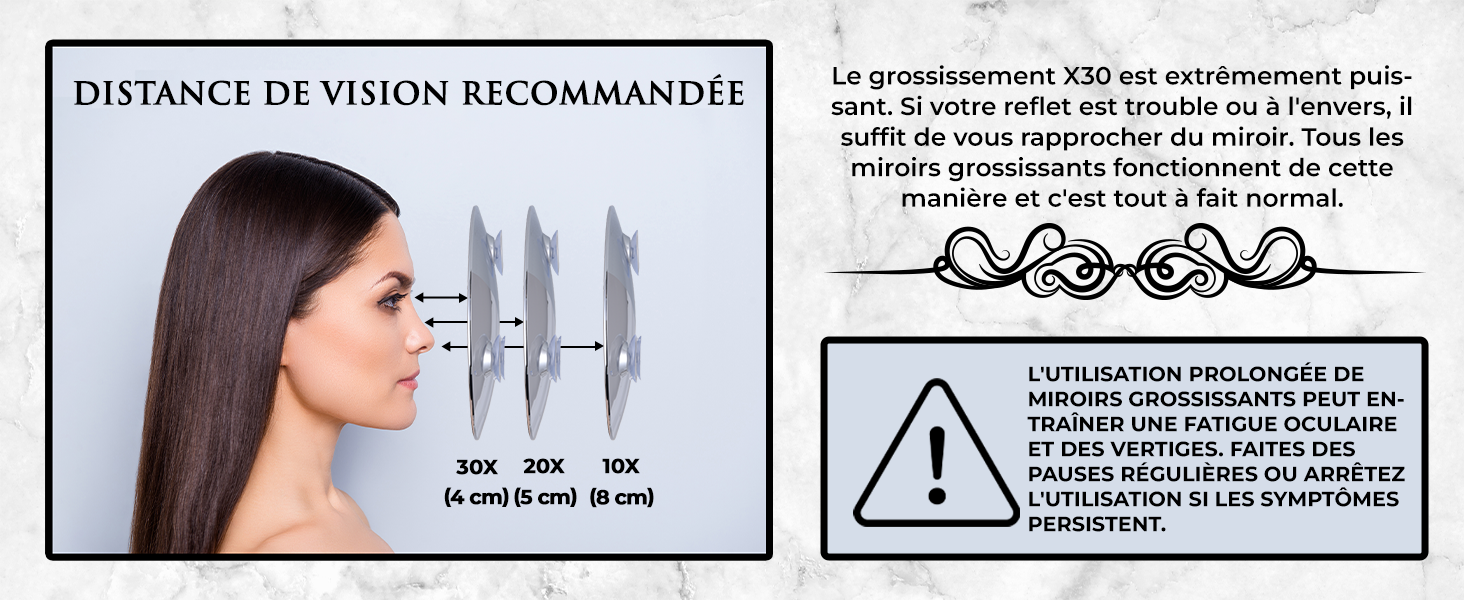 miroir grossissants voyage maquillage