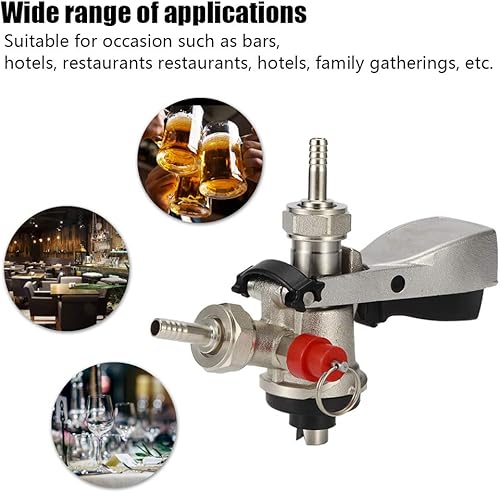 Distributeur de Coupleur de Fût de Bière Pression de Type S, avec Valve de Surpression, Système de Brassage Domestique - Nail Gallerys