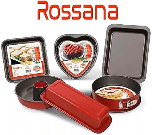 Guardini Rossana 2.0, Moule à Savarin Fiorella 26 cm, Acier Avec Revêtement Anti-Adhérent, Couleur Rouge/Grise - Nail Gallerys