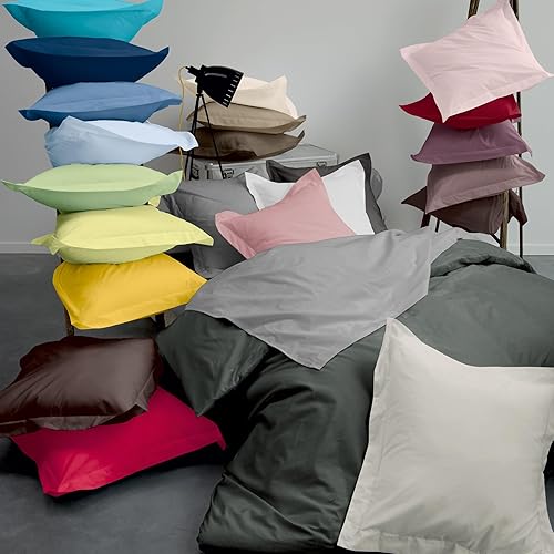 Linnea Housse de Couette uni 280x240 cm 100% Coton Alto Manhattan - Nail Gallerys