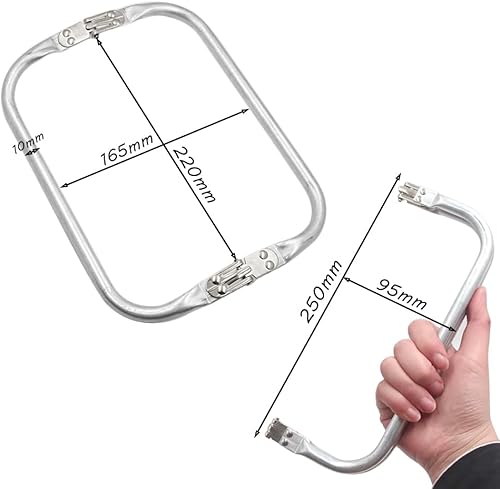 Anyasen Cadre de Sac à Main en Métal 2 Pièces Fermoir Porte Monnaie Serrure Cadre Fermoir de Sac Fermoir de Porte Monnaie Poignée en Forme de U Cadres de Sac Bricolage en Métal - Nail Gallerys