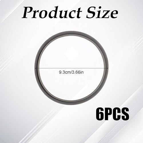 6 Pièces Joint de Remplacement pour Nutribullet 600W/900W Mélangeur Extracteur, Bague d'Étanchéité Silicone Accessoires Pièces de Rechange pour Mélangeur - Nail Gallerys