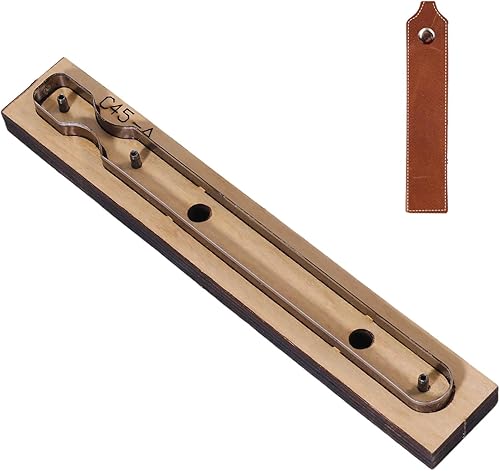 GLOBLELAND Matrice de Découpe en Cuir avec Base en Bois Lisse pour L'Artisanat du Cuir - Nail Gallerys