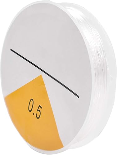 DIGIFLEX Bobine de 20 m Cordon Élastique Solide et Extensible 0,5 mm - Transparent - Nail Gallerys