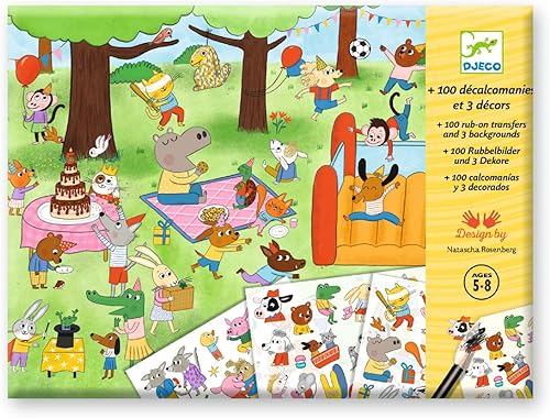 Djeco DJ09355 Décalcomanies pour fête - Nail Gallerys