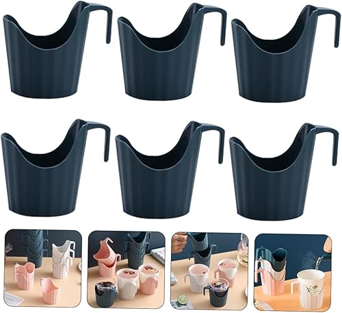 PRETYZOOM Lot De 6 Porte-gobelets en Papier Pratiques - Support Anti-brûlure pour Tasses À Thé À Usage Domestique - Nail Gallerys