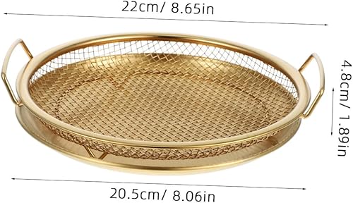 Mobestech 1 Ensemble De Bac De Vidange Avec Panier Filtrant Anti-Fuite Accessoires Pour Friteuse À Air Tamis Passoire Pour Huile Végétale Égouttoir Pour Friteuse Passoire À Mailles - Nail Gallerys