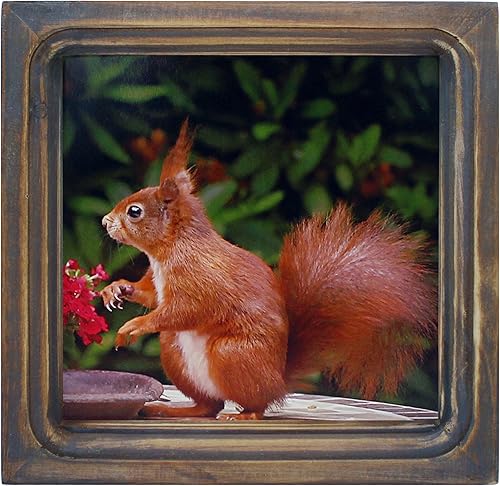 CVHOMEDECO. Cadre photo de 15,2 x 15,2 cm en bois massif haute définition avec design vintage rustique pour affichage sur table et montage mural, marron vieilli - Nail Gallerys