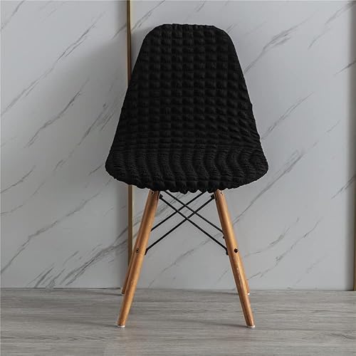 Highdi Housse de Chaise de Salle à Manger Scandinaves Extensible, Housse de Chaise Universel Seersucker, Couverture de Chaise sans Accoudoirs pour Cuisine, Salon, Bureau (Blanc,4 Pieces) - Nail Gallerys