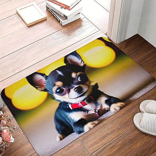 Yyoretp Paillasson antidérapant ultra absorbant pour intérieur et extérieur Motif chihuahua 60 x 40 cm - Nail Gallerys