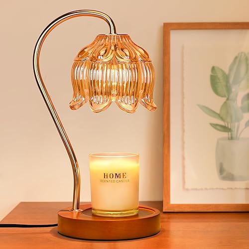 NONVJJ Lampe chauffe-bougie avec variateur de minuterie, compatible avec diverses bougies, cadeaux pour femme, lampe chauffe-bougie pour chambre à coucher vintage, décoration d'intérieur, lampe bougie - Nail Gallerys