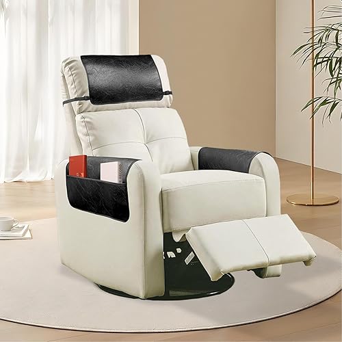 Housse d'appui-tête de meuble - Housse d'accoudoir de canapé - Housse d'accoudoir de chaise longue | Housse de protection antidérapante pour appuie-tête de chaise longue en cuir synthétique, poche de - Nail Gallerys