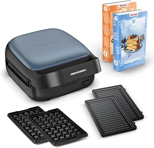 Tefal Snack Collection, Appareil à gaufre et croque-monsieur, 20jeux de plaques disponibles, Recettes sucrées et salées, SW8674F0 - Nail Gallerys