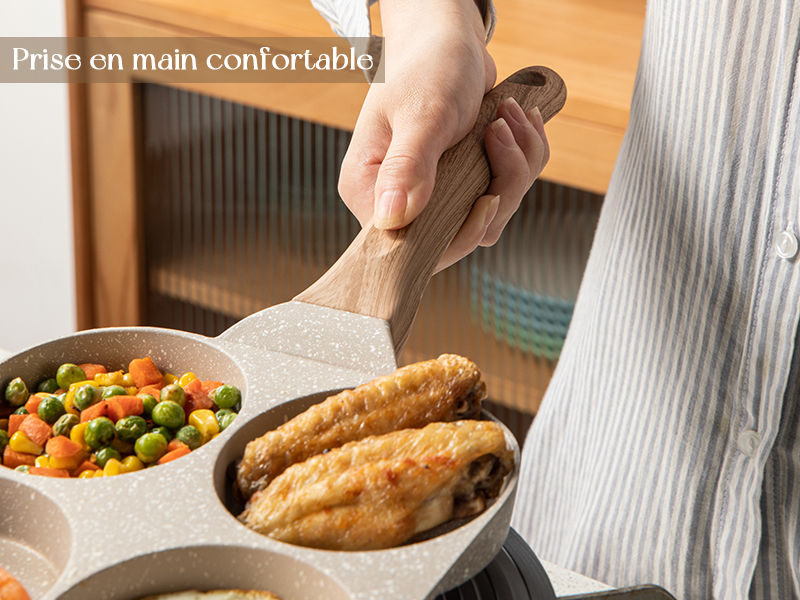 CAROTE Poêle à 4 Emplacements