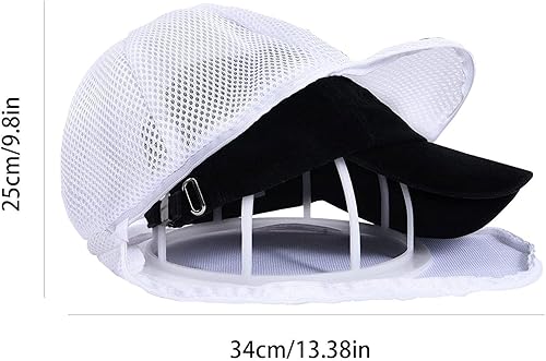 Lot De 2 Rondelles De Chapeau Pour Machine À Laver, Casquettes De Baseball Avec Cage Et Sac À Linge, Nettoyeur De Chapeau De Baseball Multifonctionnel/protecteur De Nettoyage Pour Chapeaux Plats - Nail Gallerys