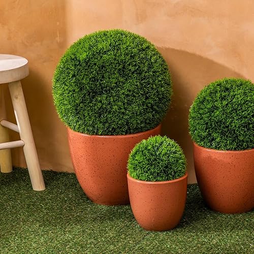 Atmosphera - Boule de buis Artificiel Carly Vert d18cm - Nail Gallerys