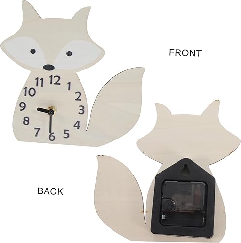 Alipis Horloge Murale Silencieuse en Bois À Piles Décorative pour De Garçons Et De Filles - Nail Gallerys