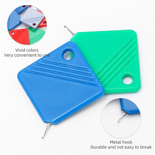 AFCJLTO Enfile-Aiguilles, 10 Pcs Enfile Aiguille en Plastique DIY Enfile-Fil,Point de Croix Enfile-Aiguilles, pour Coudre à Main, Point de Croix - Nail Gallerys