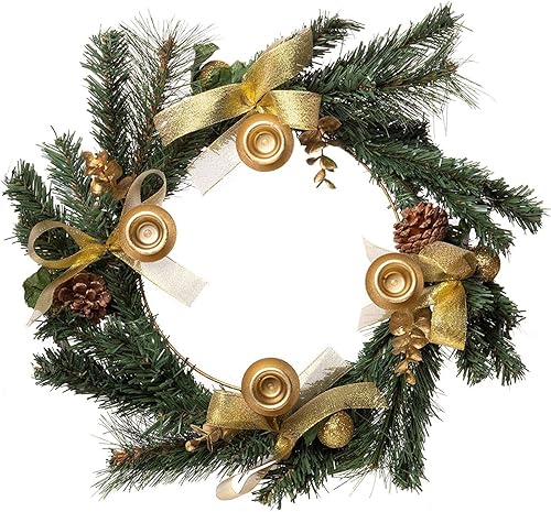 Colcolo 2pcs Metal Floral Hoops mur suspendu artisanat décor maître de la pièce de table polyvalente des bagues de couronne de cercle pour la couronne de, Diamètre 45 Cm - Nail Gallerys