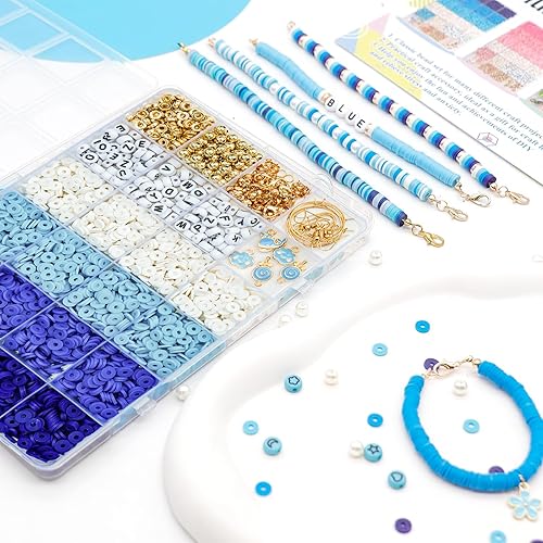 Perles en Argile Polymère pour Bracelets d'Amitié, Perles Heishi Pastel, Chaînes, Fabrication de Bijoux (Rose) - Nail Gallerys