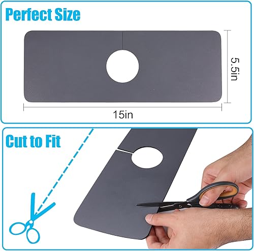 SAVITA 2 Pièces 38x14 cm Tapis Absorbants Robinet, Enveloppants Diatomite Tapis Absorbant de Cuisine D'évier, Attrape-Éclaboussures Robinet Coussin de Séchage de Robinet pour Robinets Salle Bain Cuisi - Nail Gallerys