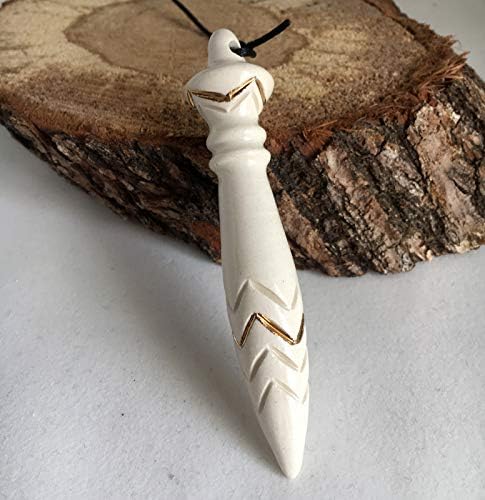 Pendule de Thot Artisanal | Pendule divinatoire égyptien pour radiesthésie, Reiki, travaux de Divination. Esotérisme et spiritualité | en céramique Fait Main, Fait en France - Or véritable - Nail Gallerys