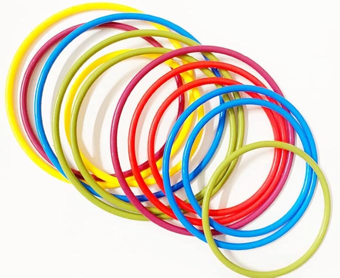 Lancer des Anneaux en Plastique Lancer d'anneaux pour Les Enfants (Couleur aléatoire) - Nail Gallerys