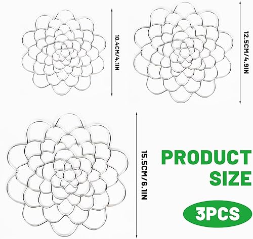 Ksvaye 3 Pièces Grille Florale pour Vase Bricolage Grille de Fleurs Réutilisable Porte-bouquet d’arrangement Floral, Support de Tige en Spirale Ikebana pour Vases, Maison, Fleuriste - Nail Gallerys