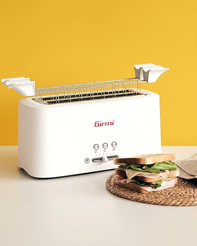 Girmi TP91 Grille-pain XL, 1500 W, plastique, blanc - Nail Gallerys