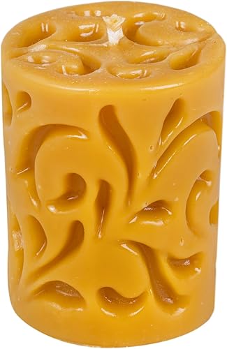 BeesWax World Bougies en cire d'abeille faites à la main - Bougies décoratives naturelles en 100 % cire d'abeille avec mèche en coton - Durables et conçues avec amour - Différentes formes et tailles - Nail Gallerys