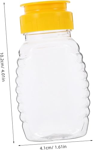 CRILSTYLEO 2 Pièces Pots De Miel Bouteilles De Miel En Plastique Clair Récipients De Miel Vides Distributeur De Miel Presser La Bouteille De Miel Pour Le Stockage De La Distribution 108 Ml - Nail Gallerys