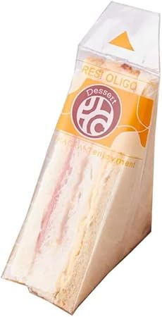 Lot de 100 Sacs à Sandwich Triangulaires en Plastique Transparent - Faciles à Déchirer, Résistants pour Pique-nique/École/Boulangerie (transparents) - Nail Gallerys