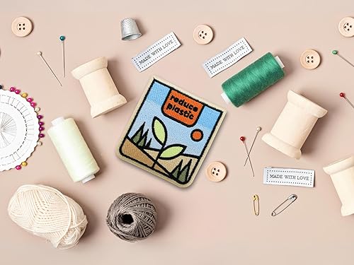 Finally Home Patch thermocollant - Reduce Plastic - Plantes - Forêt - Environnement - Thermocollant - Soleil - Arbre Nature - Patch ciel - Nail Gallerys