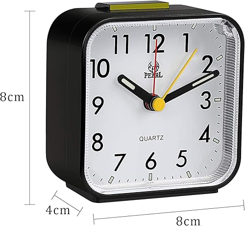 Zorara Réveil Matin, Réveils Analogiques à Quartz Numérique 3D, Petite Réveil De Voyage Silencieux sans Tic-Tac, Réveil Lumineux Idéal pour Famille/Bureau - Nail Gallerys