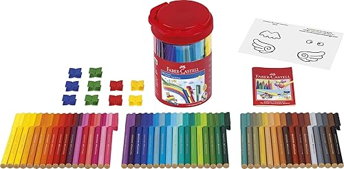 Faber-Castell 10100950 Lot de 60 Stylos Connecteur Feutre de Coloriage - Nail Gallerys