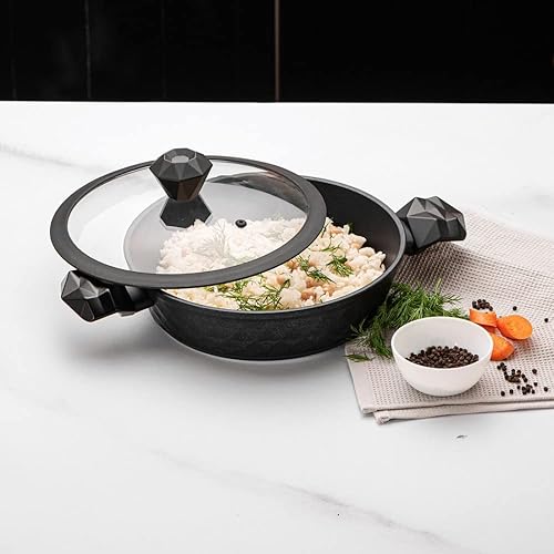 Karaca Bio Diamond Marmite à Légumes à Rôtir avec Poignées Antibactériennes et fond à Induction 26 cm 3,2l - Nail Gallerys